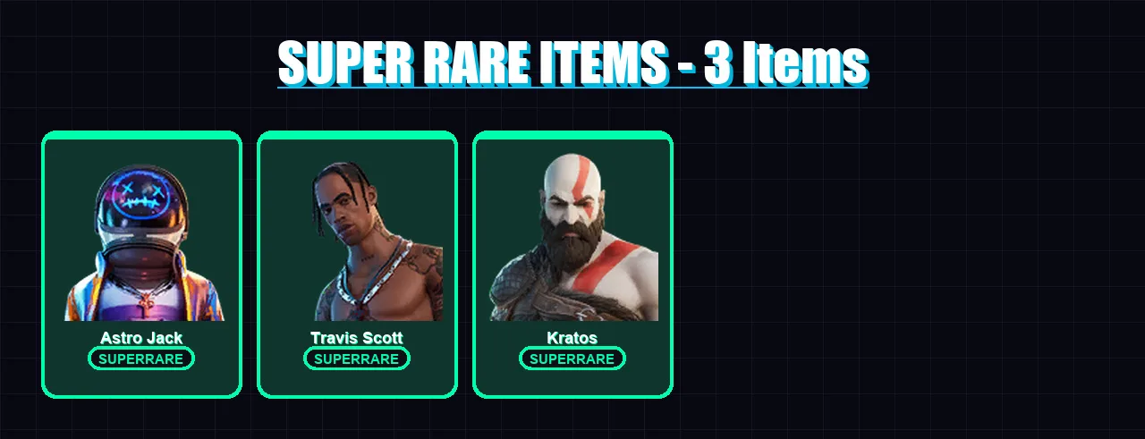 [PS4/PS5/XBOX/PC] | Astro Jack | Travis Scott | Kratos | Midas Rex | Mandalorian | 46 skin | 41 pickaxe | 34 emote | 36 glider | Lv535