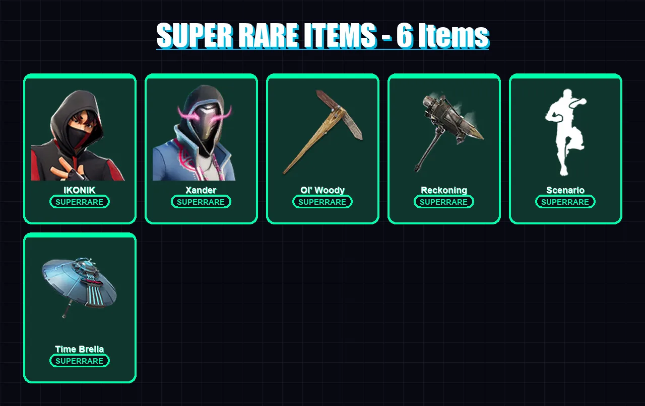 [PC] | IKONIK | Xander | Era | Gear Specialist Maya | Omegarok | 189 skin | 181 pickaxe | 190 emote | 147 glider | Lv1982 — Fortnite account