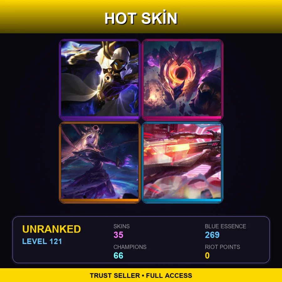 VN | Lv121 | Unranked | 35 Skin | 66 Champ — Viridian Kayle