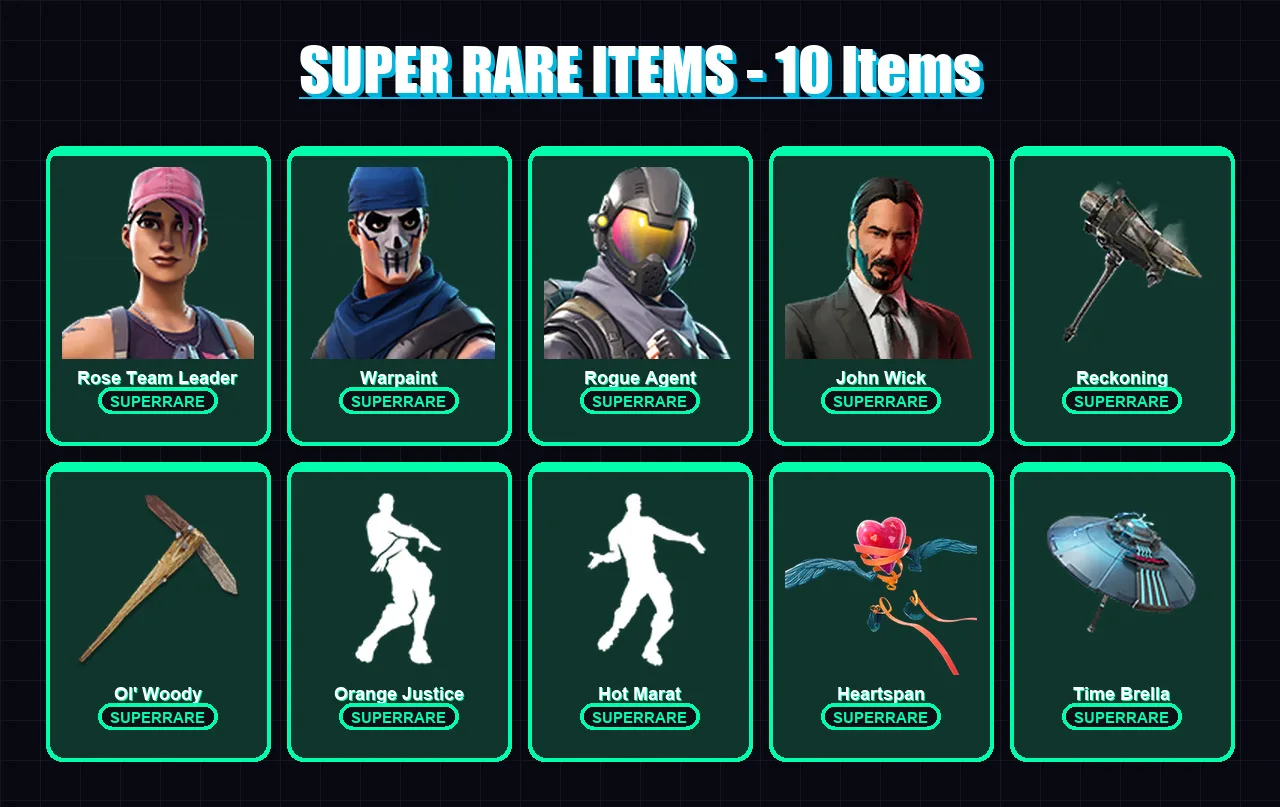 [PC/PSN] | Rose Team Leader | Warpaint | Rogue Agent | John Wick | Ravage | 238 skin | 228 pickaxe | 202 emote | 165 glider | Lv1966