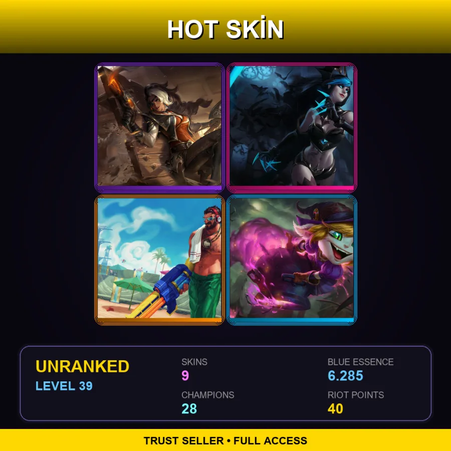 LAS | Lv39 | Unranked | 9 Skin | 28 Champ — Cottontail Teemo