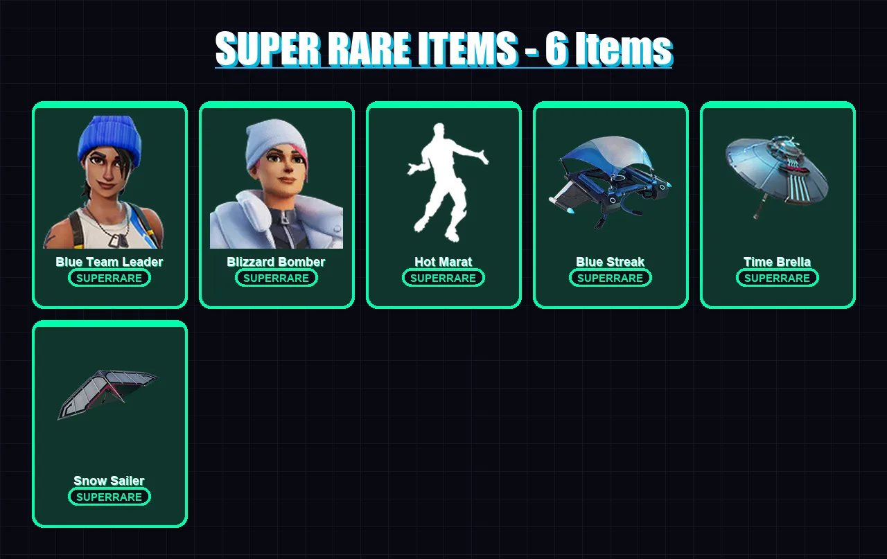 [PC/XBOX/PSN] | Blue Team Leader | Blizzard Bomber | Valeria | The Origin | Fade | 59 skin | 89 pickaxe | 75 emote | 77 glider | Lv1257