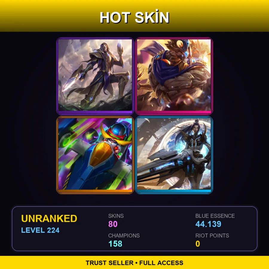 VN | Lv224 | Unranked | 80 Skin | 158 Champ — Tpa Ezreal