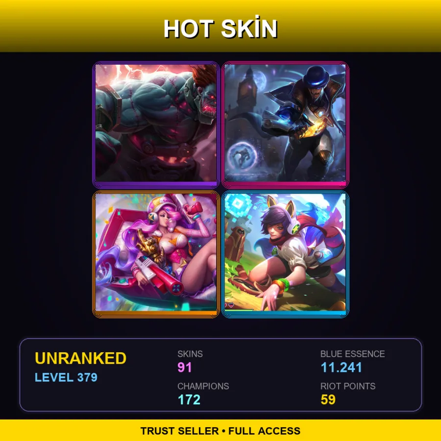 EUNE | Lv379 | Unranked | 91 Skin | 172 Champ — Skt T1 Elise