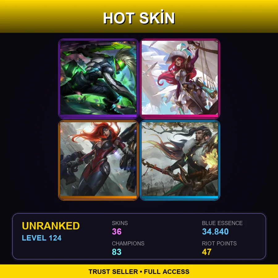 LAN | Lv124 | Unranked | 36 Skin | 83 Champ — Reverse Annie