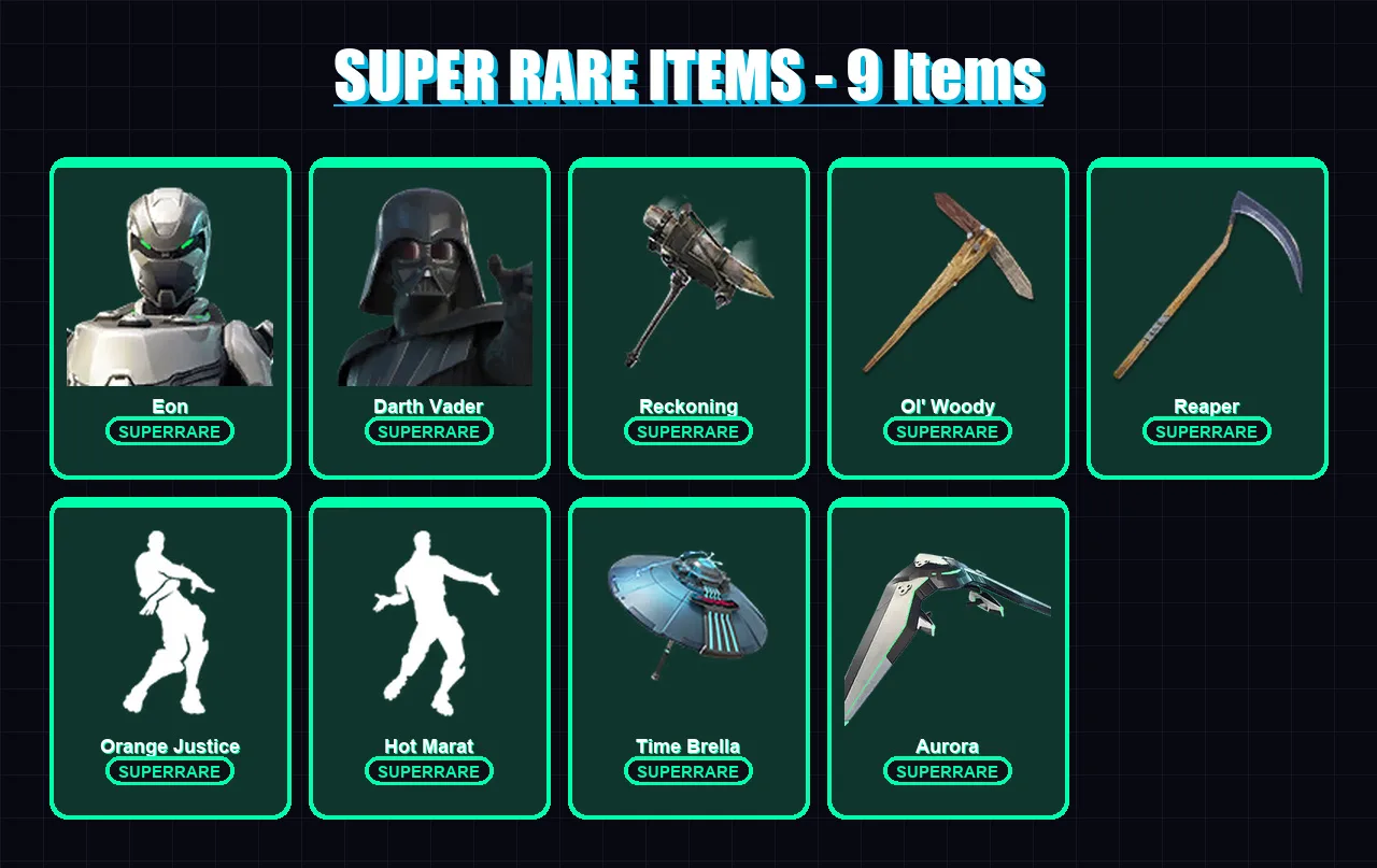 [PC] | Eon | Darth Vader | Menace | Malik | Blaze | 307 skin | 346 pickaxe | 302 emote | 289 glider | Lv4453