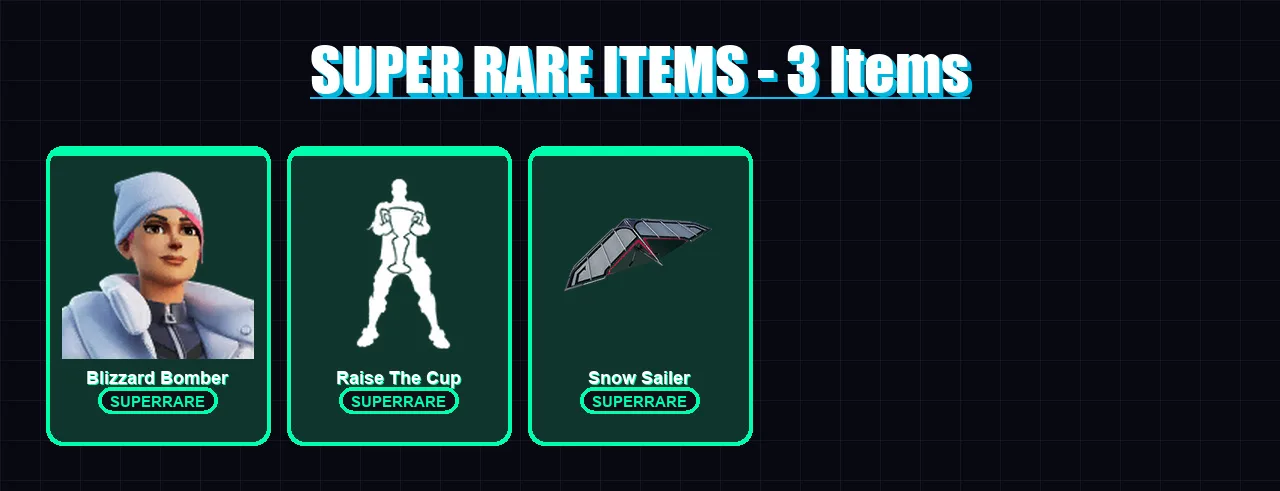 [PC/XBOX] | Blizzard Bomber | Nezumi | Gear Specialist Maya | The Ageless | Fade | 53 skin | 90 pickaxe | 85 emote | 94 glider | Lv1670