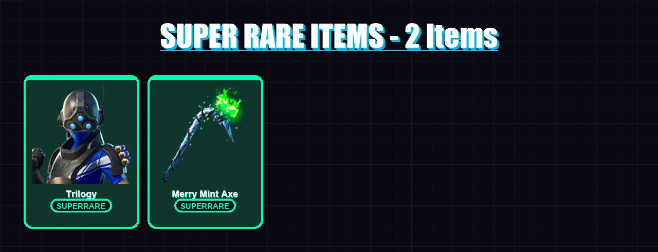 [PS4/PS5/XBOX/PC] | Trilogy | Lt. Evergreen | Red Strike | Wooly Warrior | Journey vs Hazard | 6 skin | 6 pickaxe | 7 emote | 6 glider | Lv30