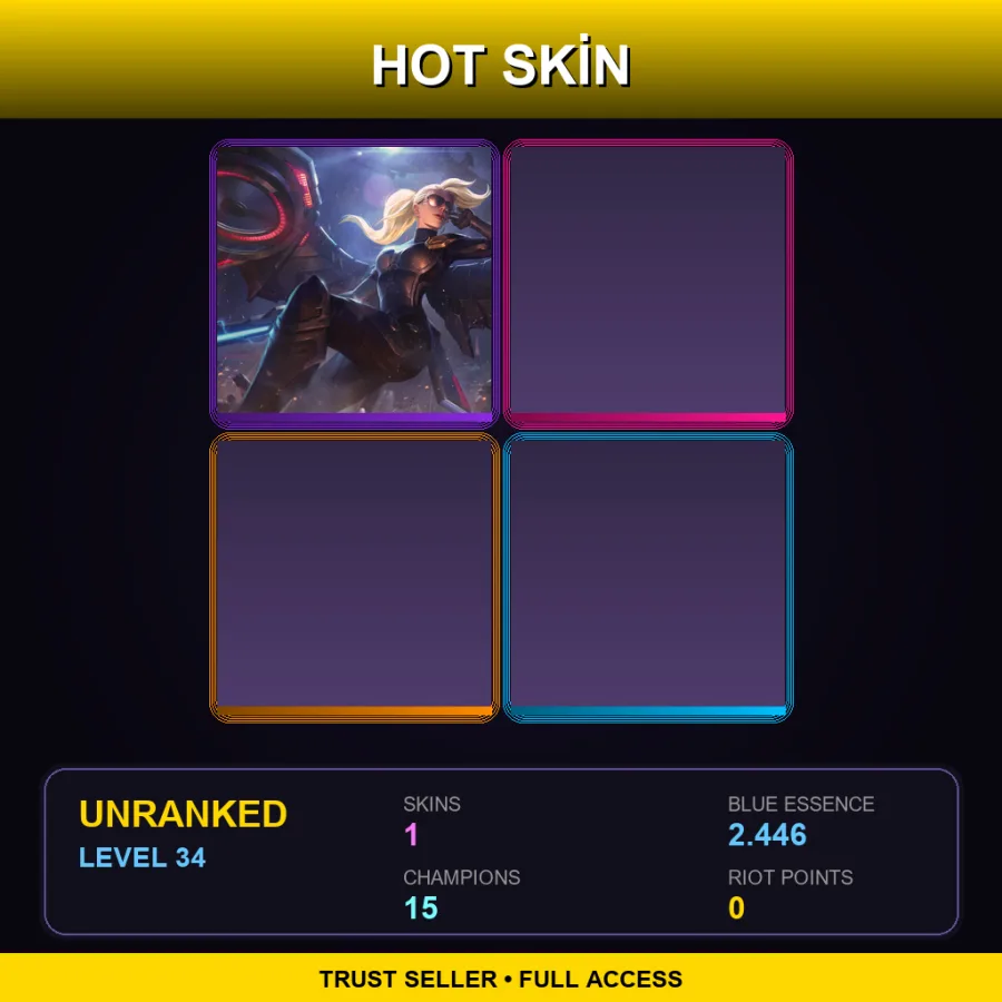 LAS | Lv34 | Unranked | 1 Skin | 15 Champ