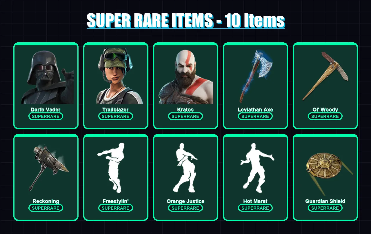 [PC/PSN] | Darth Vader | Trailblazer | Kratos | Paradigm (Reality-659) | Carbide | 99 skin | 102 pickaxe | 106 emote | 113 glider | Lv1503