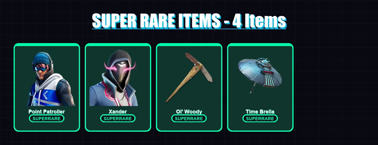 [SWITCH/XBOX/PSN/PC] | Point Patroller | Xander | Zeus | Omegarok | Galaxy Scout | 111 skin | 130 pickaxe | 114 emote | 109 glider | Lv1771