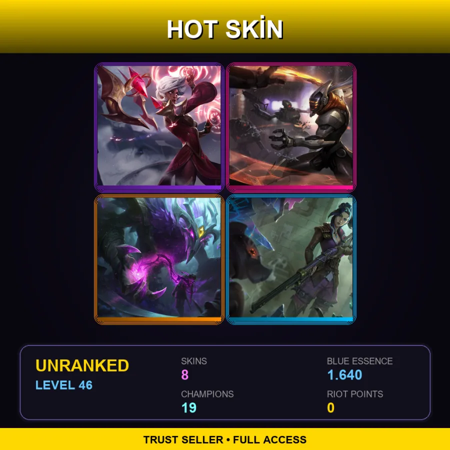 EUNE | Lv46 | Unranked | 8 Skin | 19 Champ — Waterloo Miss Fortune