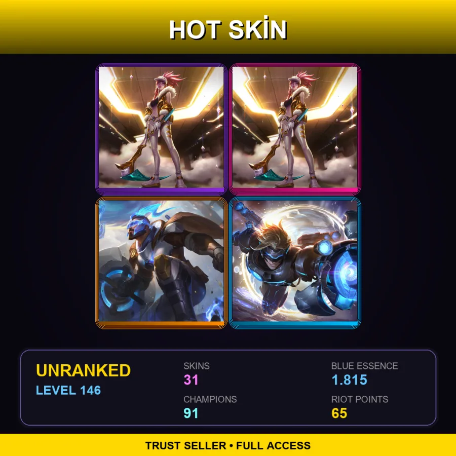 EUNE | Lv146 | Unranked | 31 Skin | 91 Champ — Infernal Mordekaiser