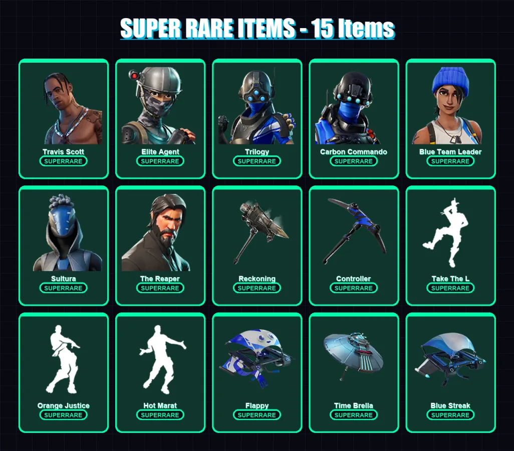 [PS4/PS5/XBOX/PC] | Travis Scott | Elite Agent | Trilogy | 144 skin | Lv1633 — Fortnite account