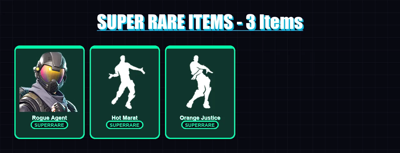 [PC/XBOX/PSN] | Rogue Agent | Fusion | Carbide | Hybrid | The Visitor | 25 skin | 26 pickaxe | 34 emote | 31 glider | Lv552