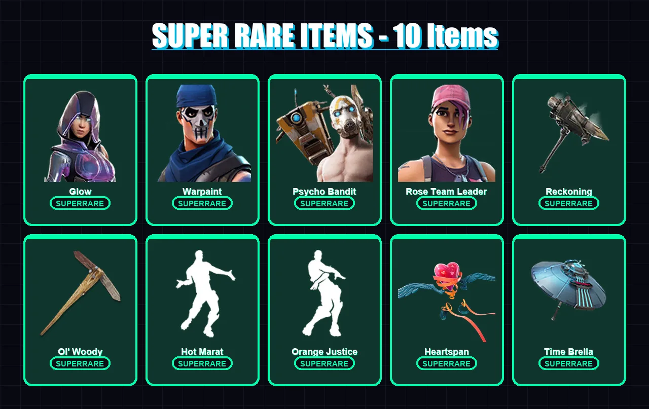 [PC/XBOX/PSN] | Glow | Warpaint | Psycho Bandit | Rose Team Leader | Torin | 158 skin | 139 pickaxe | 116 emote | 149 glider | Lv1940