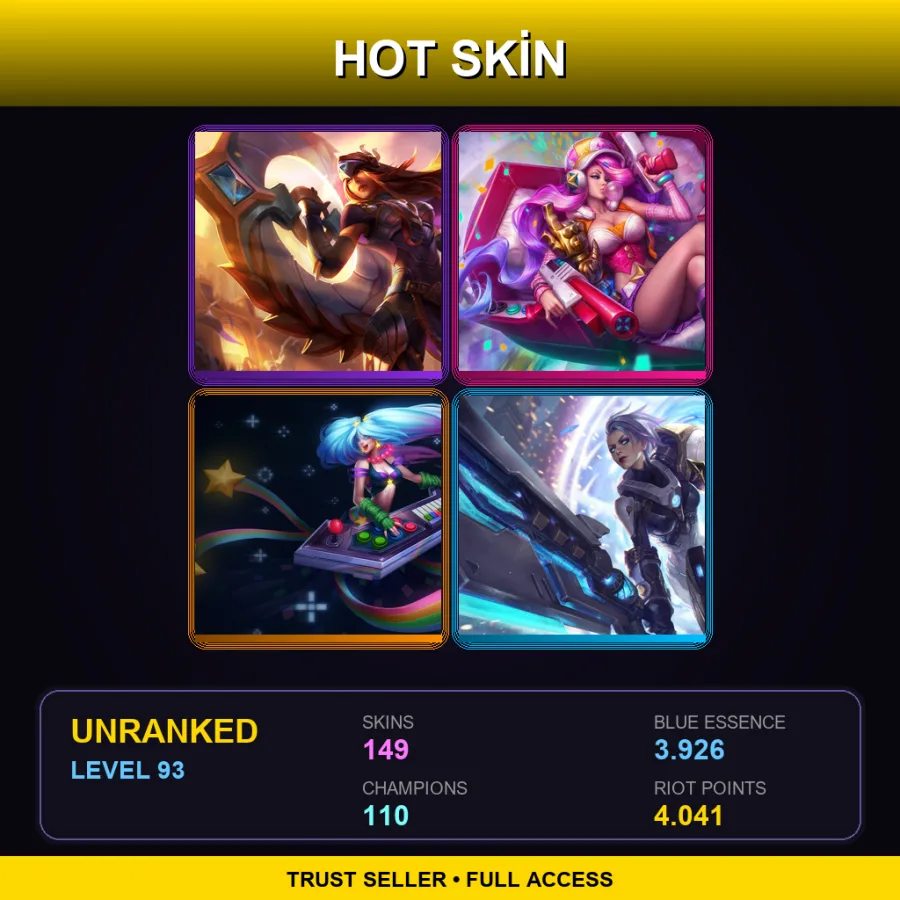 OCE | Lv93 | Unranked | 149 Skin | 110 Champ — Nunu Willump Bot