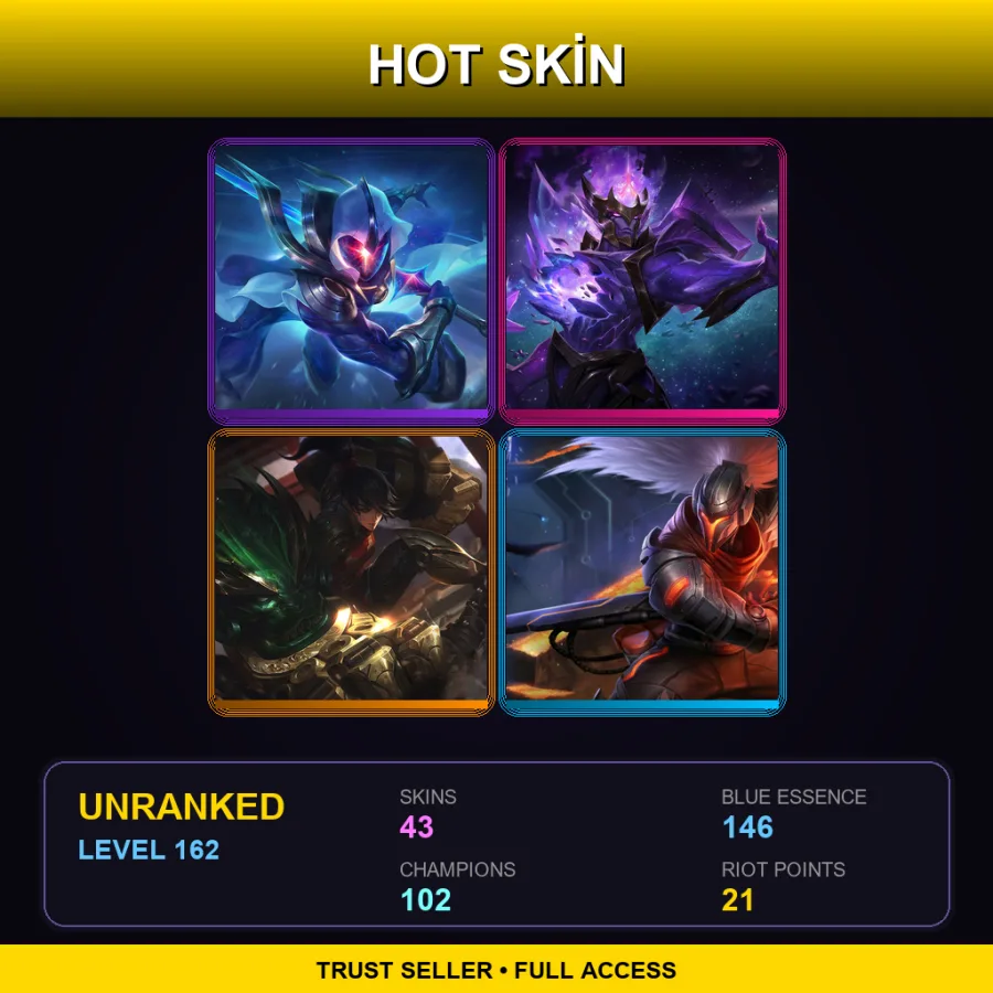 SG | Lv162 | Unranked | 43 Skin | 102 Champ — Augmented Singed