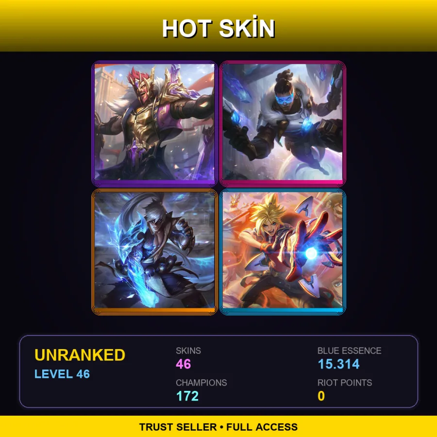 VN | Lv46 | Unranked | 46 Skin | 172 Champ — Mad Scientist Singed