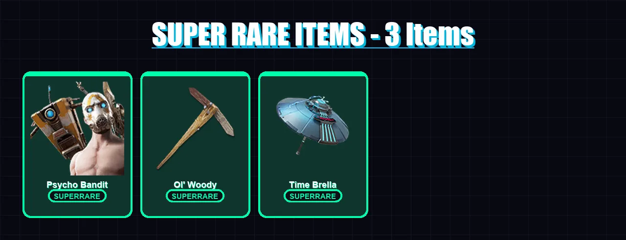 [PC] | Psycho Bandit | The Ageless | Hades | Peter Griffin | Valeria | 242 skin | 321 pickaxe | 267 emote | 205 glider | Lv5707