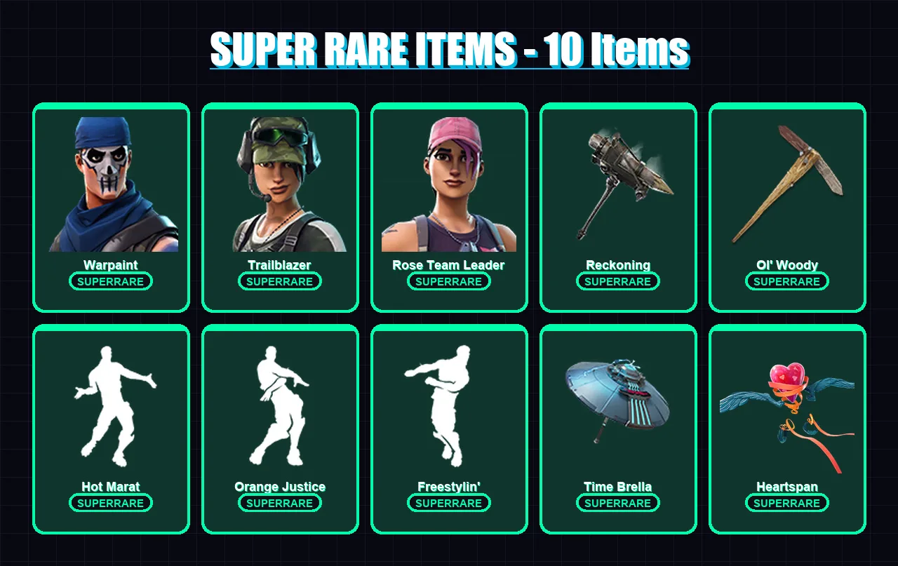 [PC/XBOX/PSN] | Warpaint | Trailblazer | Rose Team Leader | Sentinel | Rox | 51 skin | 58 pickaxe | 64 emote | 64 glider | Lv1097