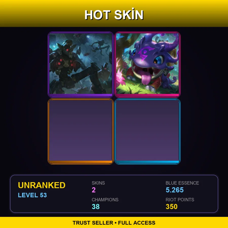 BR | Lv53 | Unranked | 2 Skin | 38 Champ