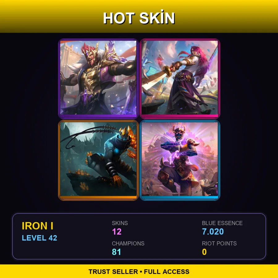 LAS | Lv42 | Iron I | 12 Skin | 81 Champ