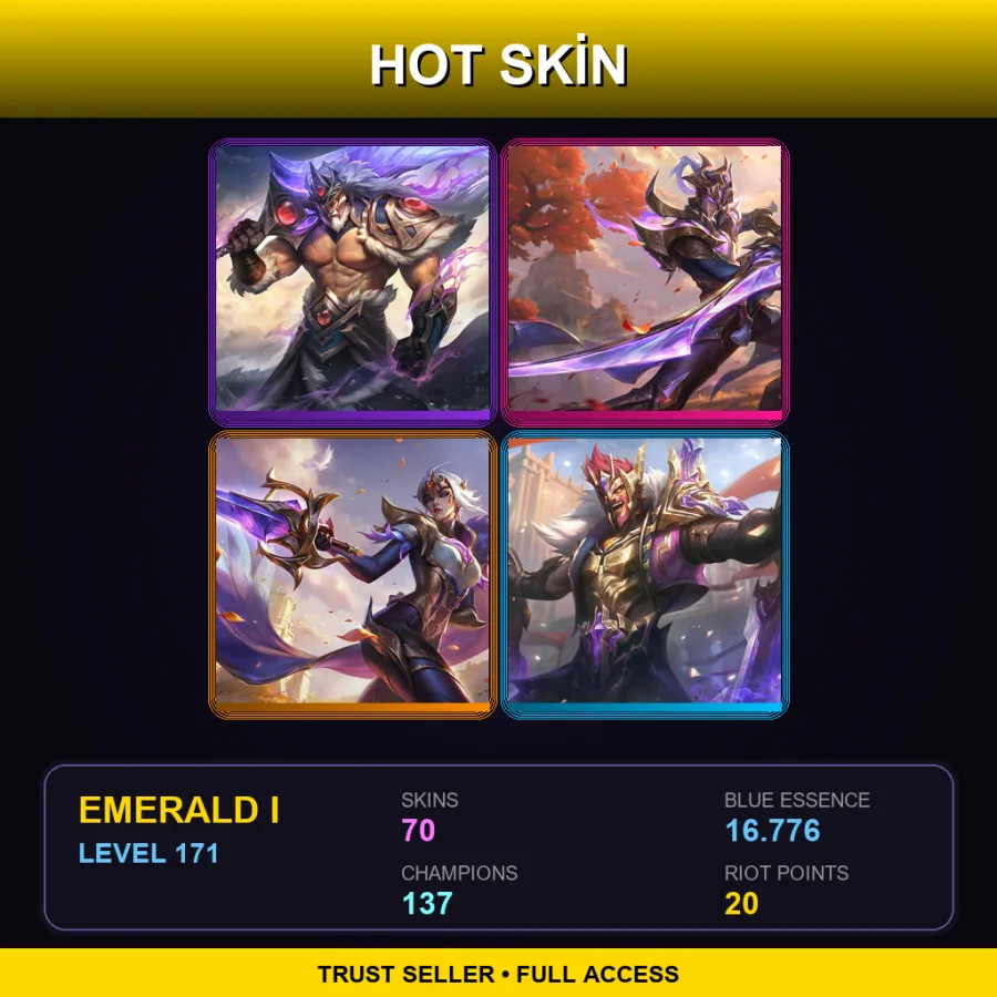 LAS | Lv171 | Emerald I | 70 Skin | 137 Champ