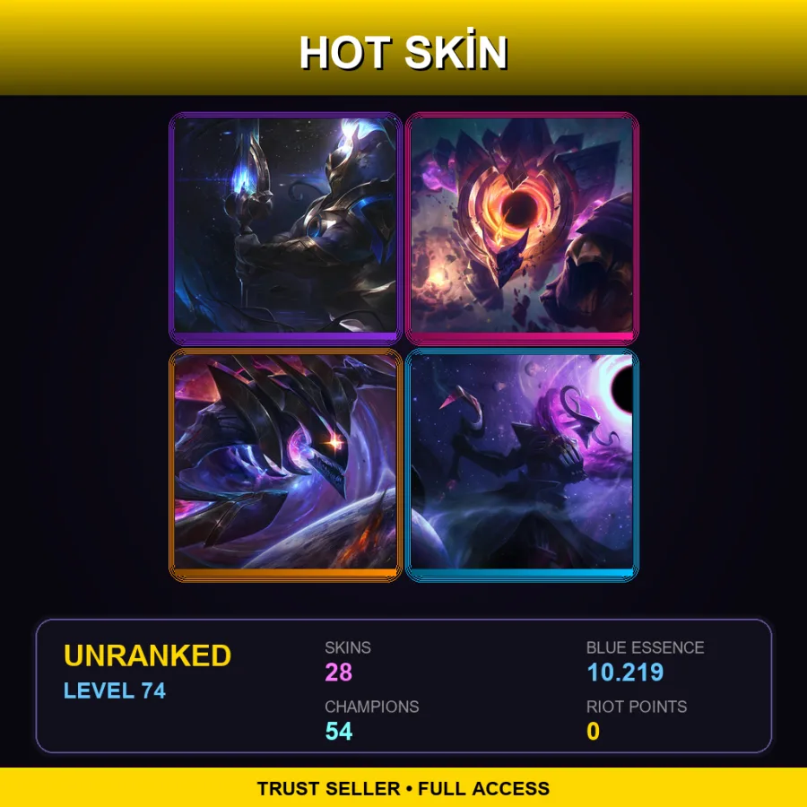 LAN | Lv74 | Unranked | 28 Skin | 54 Champ — Jailbreak Graves