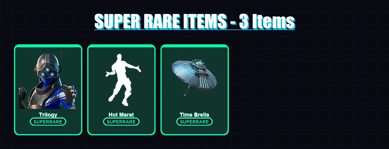 [PC/XBOX] | Trilogy | The Imagined | Hybrid | Lynx | Blackheart | 15 skin | 32 pickaxe | 37 emote | 37 glider | Lv551