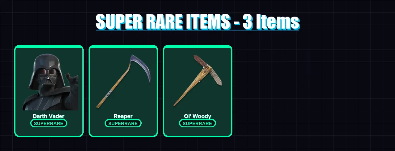 [PS4/PS5/XBOX/PC] | Darth Vader | Spectra Knight | Zeus | Mizuki | Ronin | 204 skin | 236 pickaxe | 196 emote | 185 glider | Lv3084