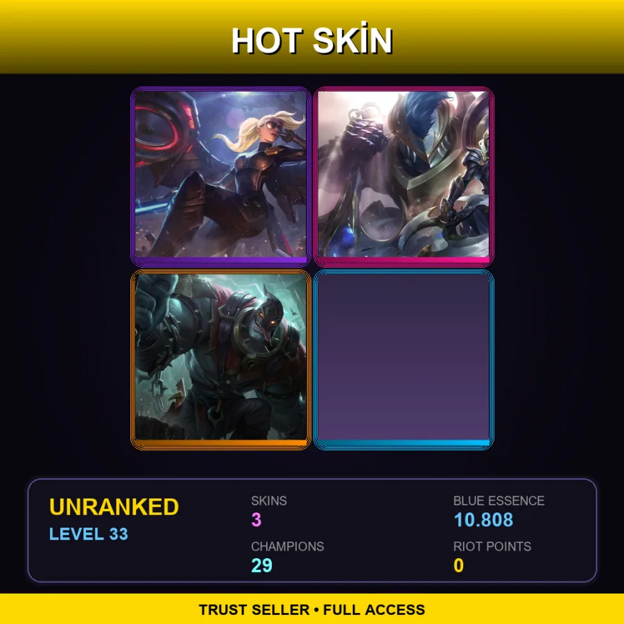VN | Lv33 | Unranked | 3 Skin | 29 Champ — Executioner Mundo