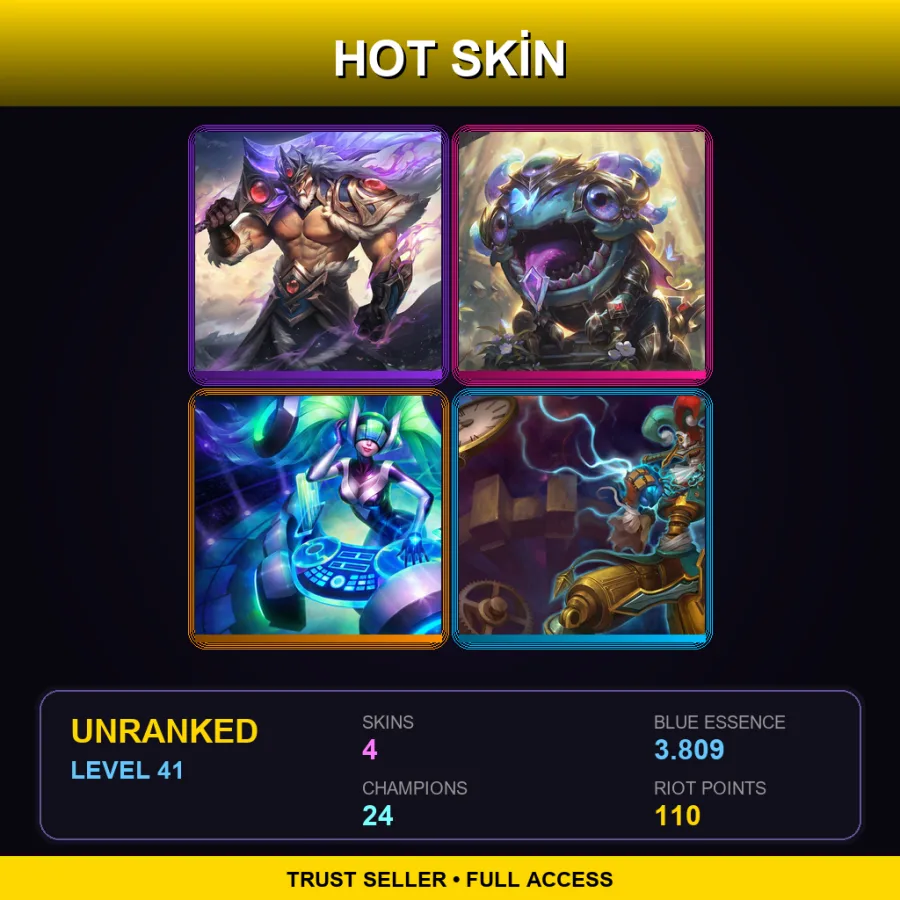 TR | Lv41 | Unranked | 4 Skin | 24 Champ