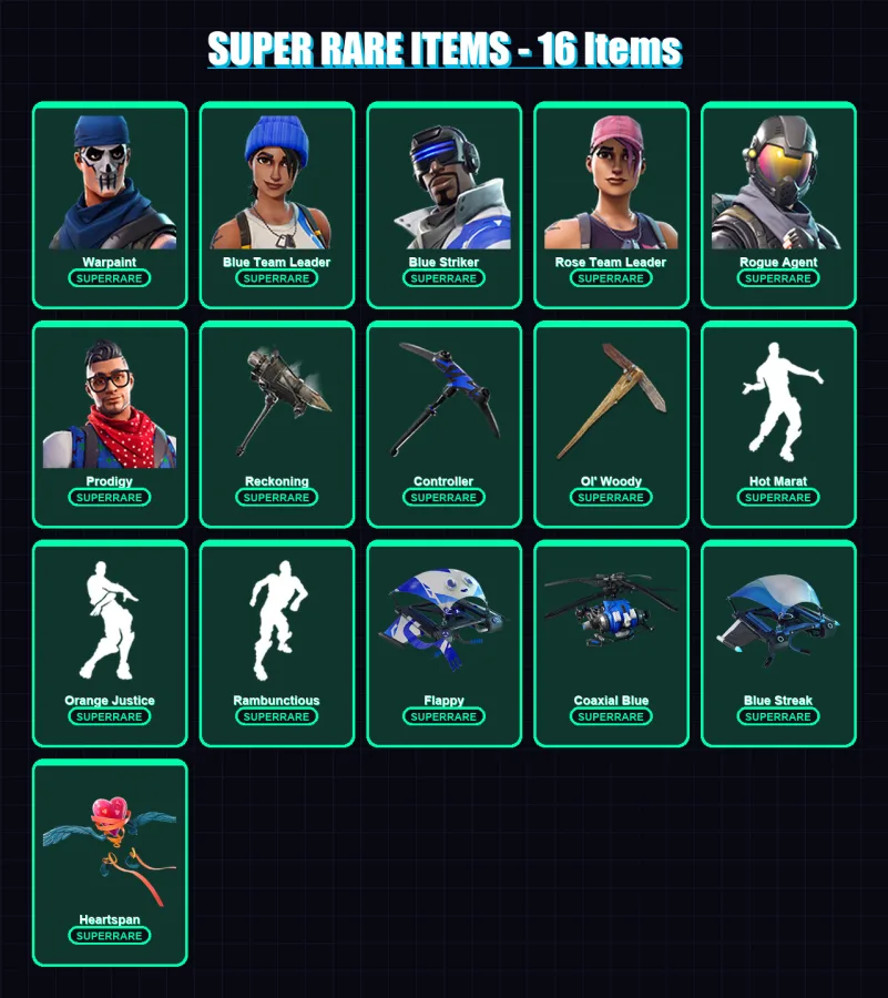 [PS4/PS5/XBOX/PC] | Warpaint | Blue Team Leader | Blue Striker | 108 skin | Lv734