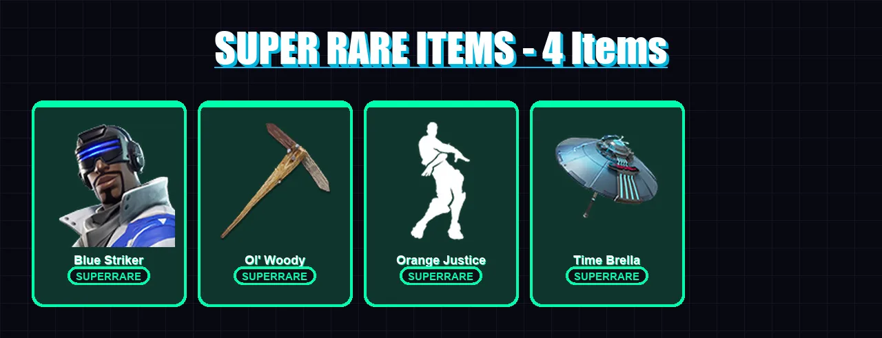 [PC/XBOX] | Blue Striker | Drift | Spectra Knight | Enforcer | Omegarok | 104 skin | 120 pickaxe | 81 emote | 63 glider | Lv900