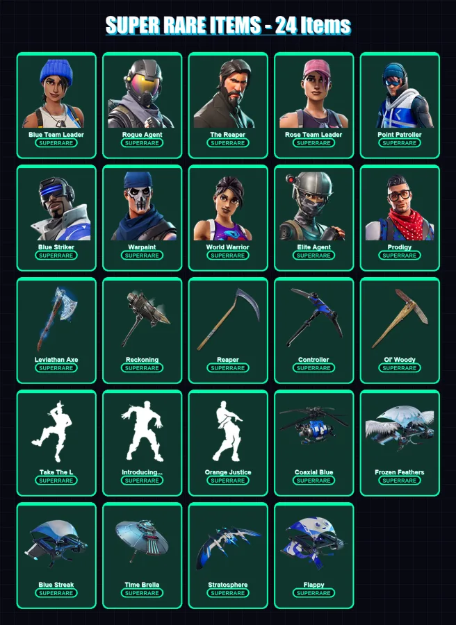 [PC/XBOX] | Blue Team Leader | Rogue Agent | The Reaper | 181 skin | Lv2831