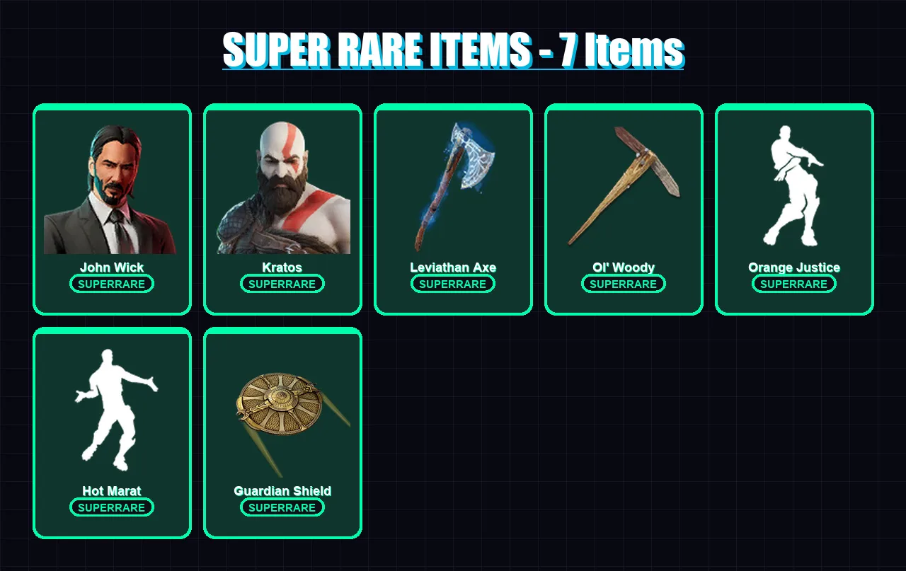 [PC/XBOX/PSN] | John Wick | Kratos | Kymera | Fusion | Galaxia | 156 skin | 147 pickaxe | 127 emote | 138 glider | Lv1832