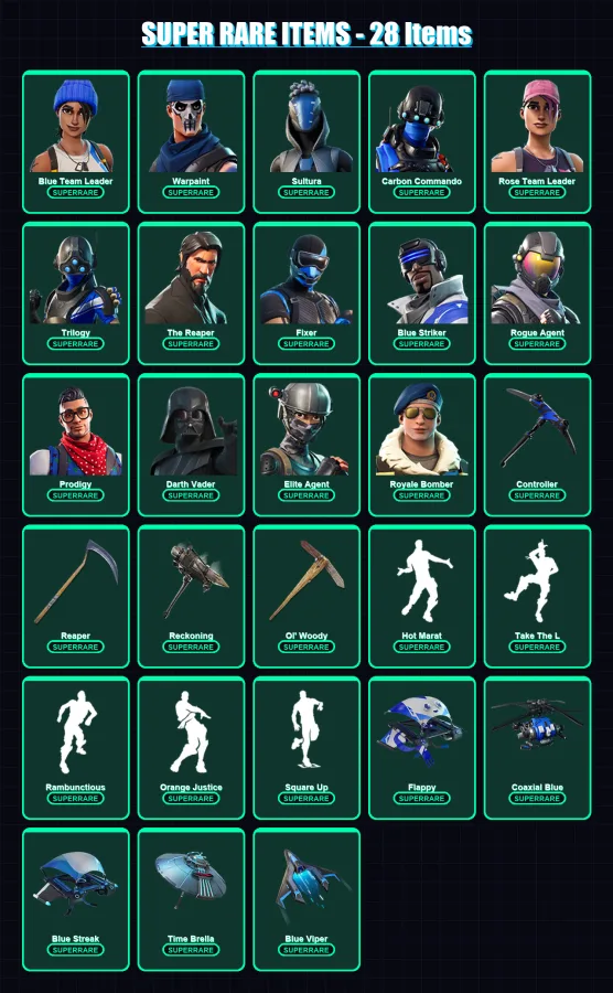 [PS4/PS5/XBOX/PC] | Blue Team Leader | Warpaint | Sultura | 185 skin | Lv1361