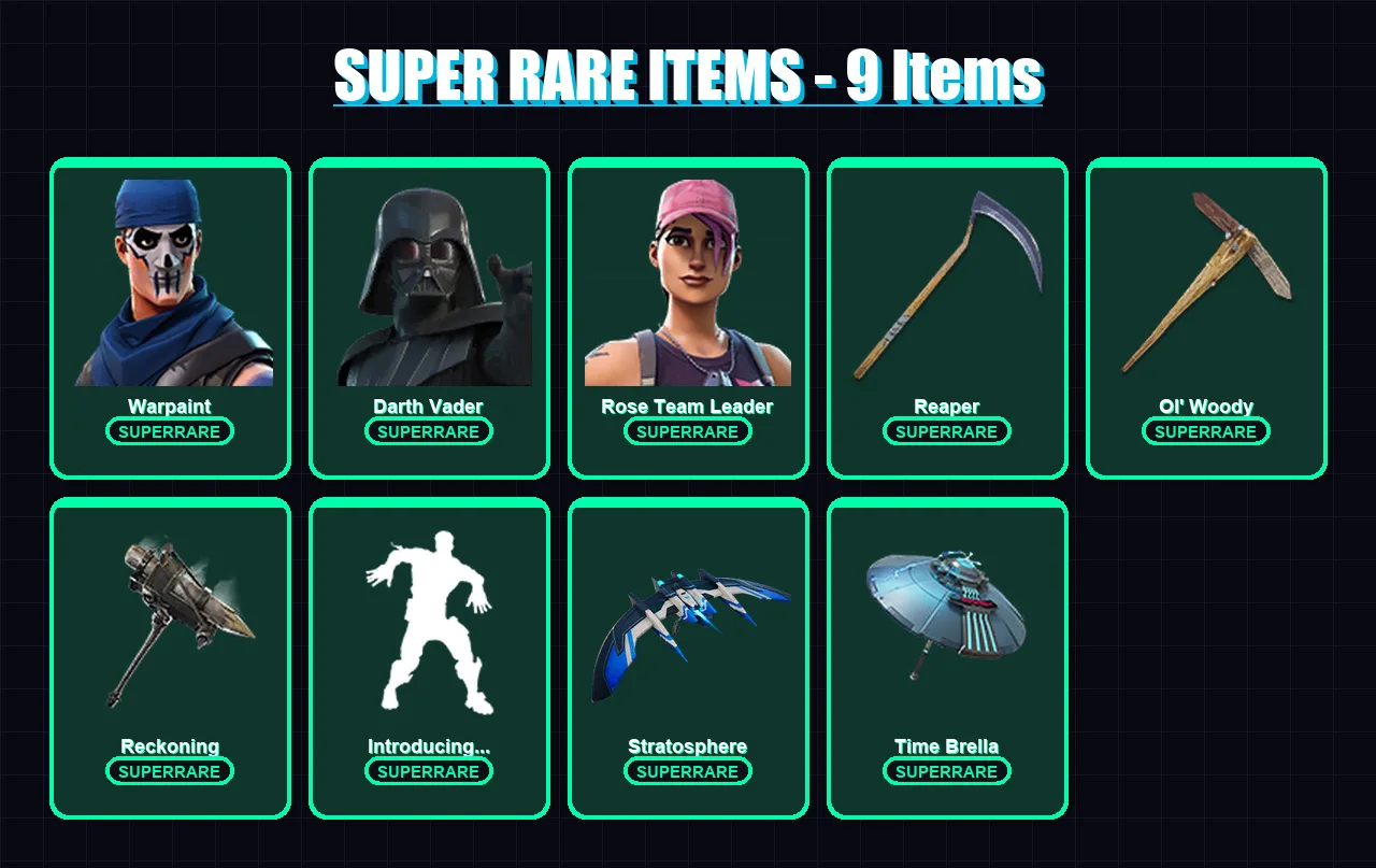 [PS4/PS5/PC] | Warpaint | Darth Vader | Rose Team Leader | Spectra Knight | Galaxy Scout | 184 skin | 201 pickaxe | 144 emote | 162 glider | Lv2127 — Fortnite account