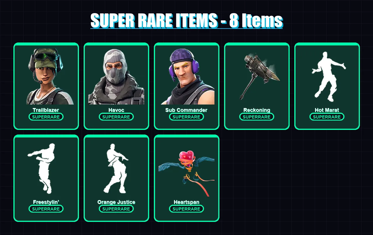 [PC] | Trailblazer | Havoc | Sub Commander | Calamity | Drift | 30 skin | 42 pickaxe | 41 emote | 46 glider | Lv774