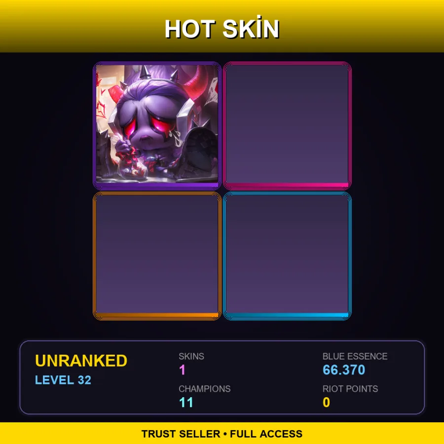 EUW | Lv32 | Unranked | 1 Skin | 11 Champ — LoL account