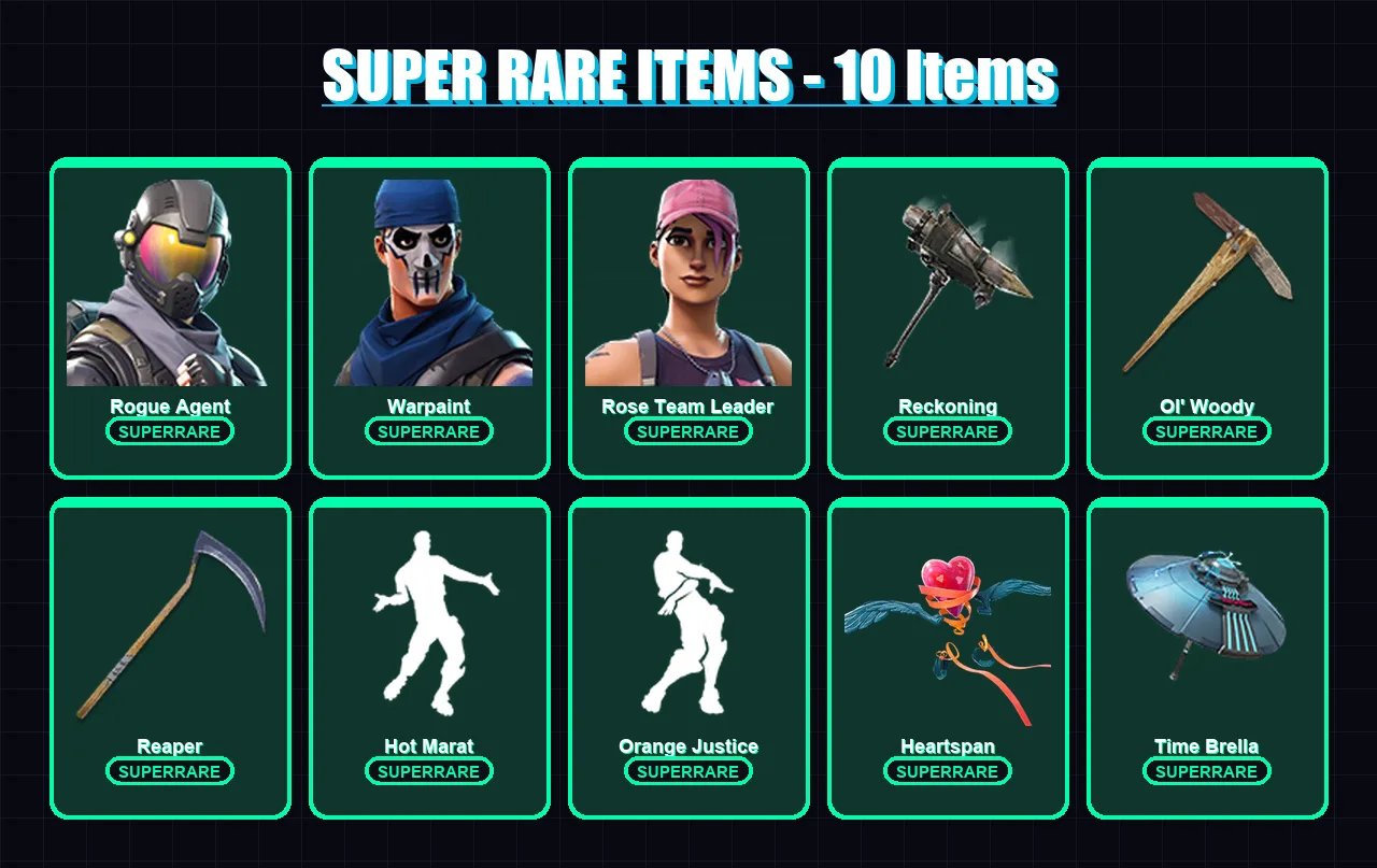 [PS4/PS5/XBOX/PC] | Rogue Agent | Warpaint | Rose Team Leader | Catalyst | Valor | 50 skin | 60 pickaxe | 69 emote | 59 glider | Lv746 — Fortnite account