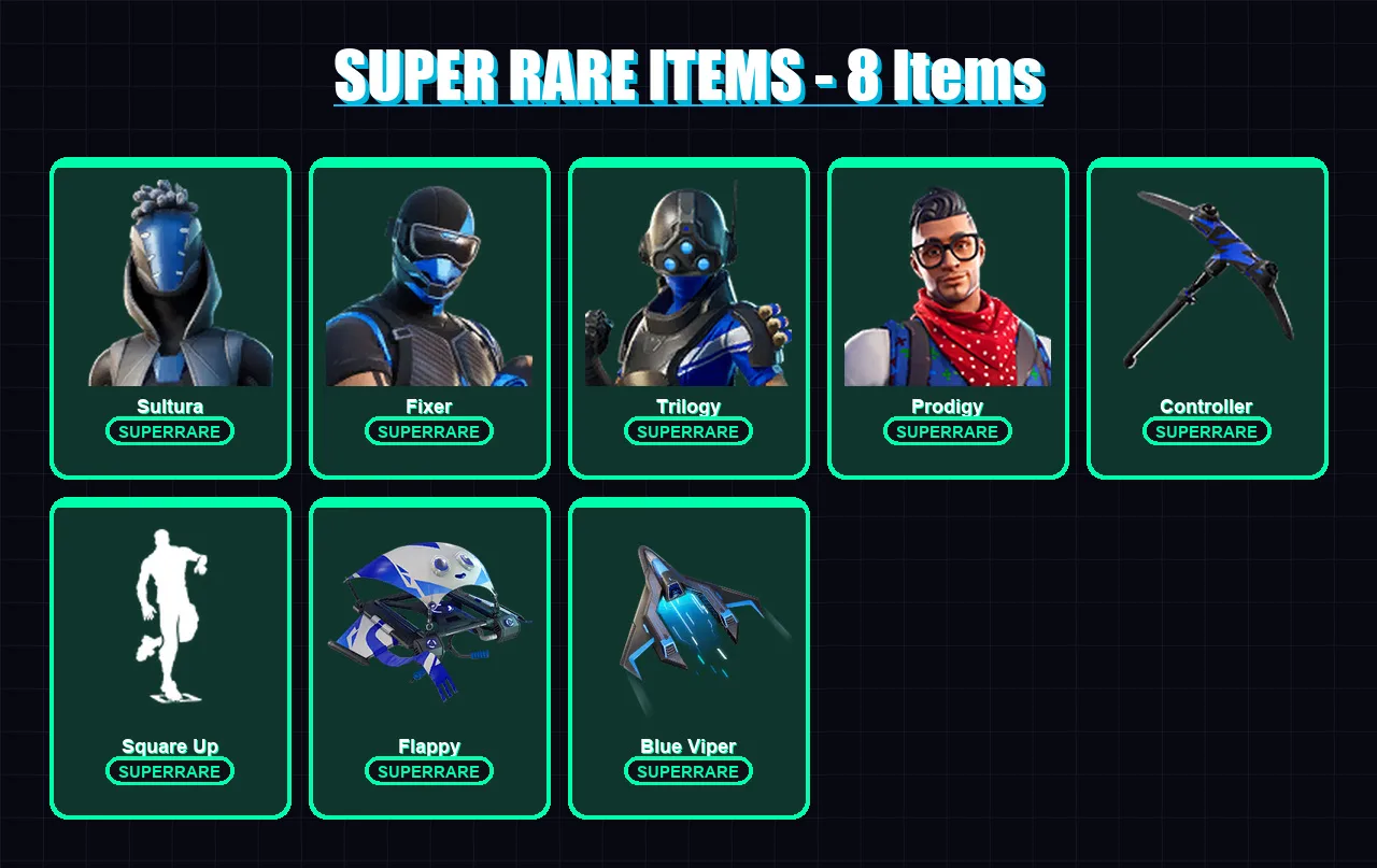 [PC/XBOX] | Sultura | Fixer | Trilogy | Prodigy | Polar Peely | 9 skin | 20 pickaxe | 18 emote | 20 glider | Lv293