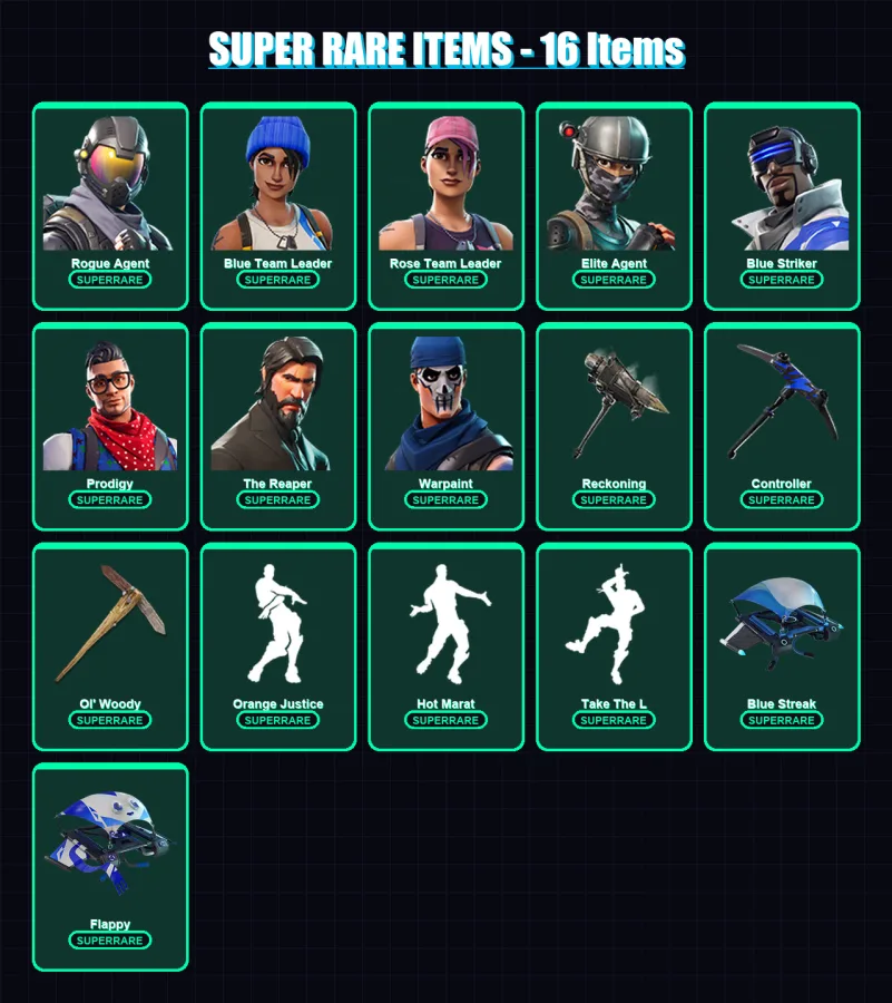 [PS4/PS5/XBOX/PC] | Rogue Agent | Blue Team Leader | Rose Team Leader | 63 skin | Lv961