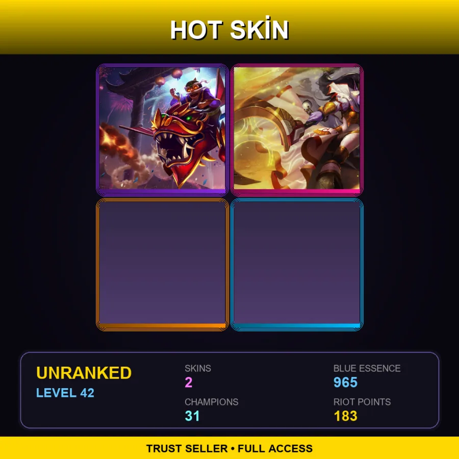 OCE | Dragonwing Corki | Celestine Soraka | 2 Skin | 31 Champ | Lv42