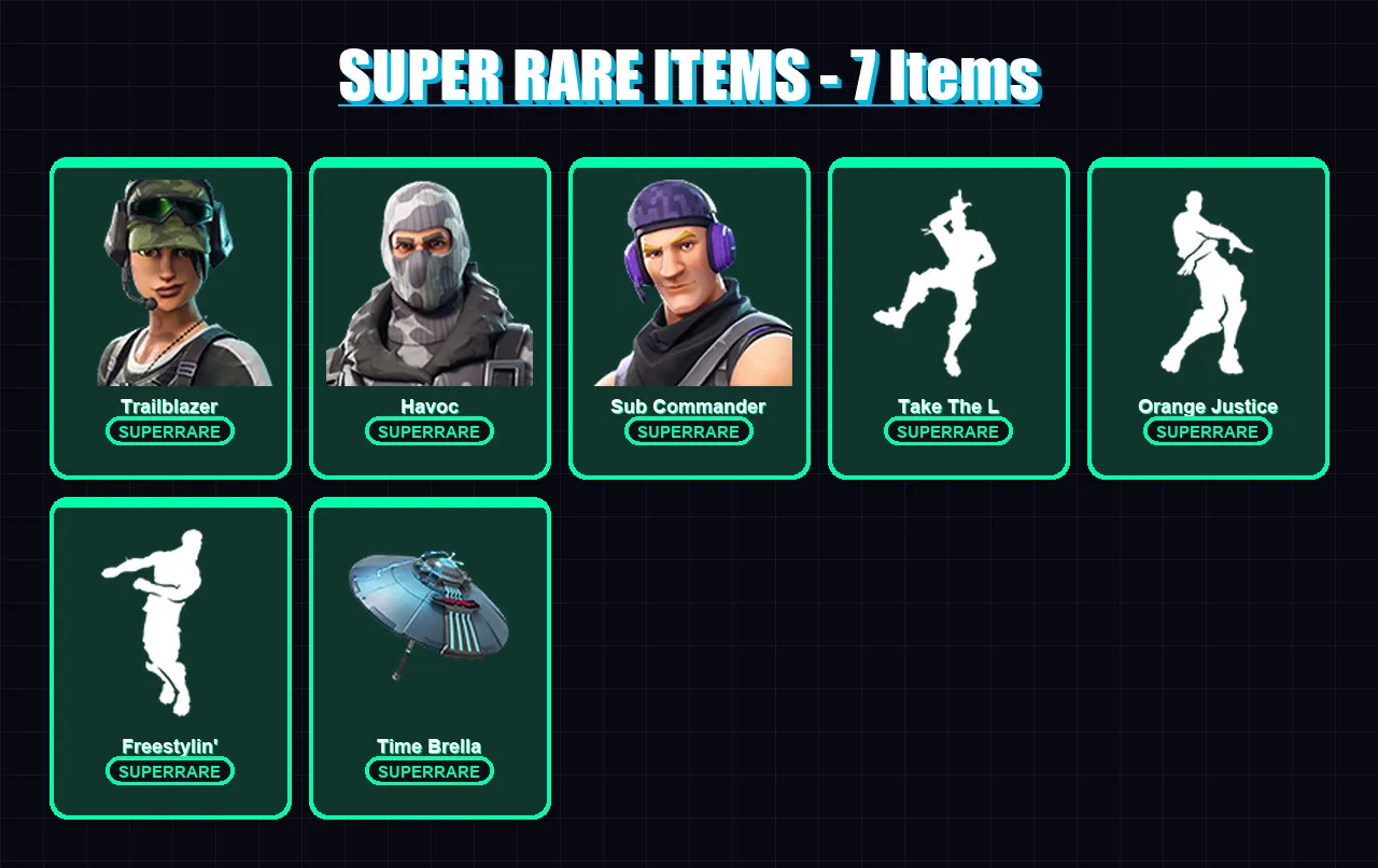 [PC/XBOX/PSN] | Trailblazer | Havoc | Sub Commander | Carbide | Dark Voyager | 10 skin | 11 pickaxe | 16 emote | 13 glider | Lv215