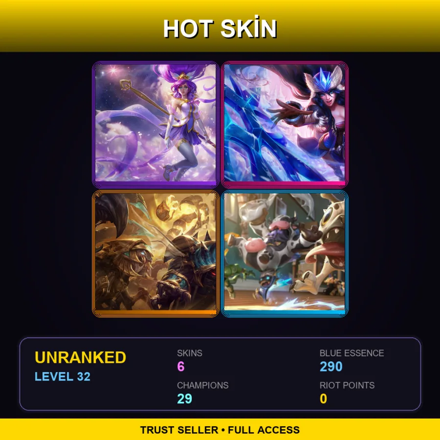 BR | Lv32 | Unranked | 6 Skin | 29 Champ