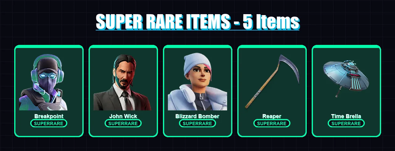 [PC/XBOX] | Breakpoint | John Wick | Blizzard Bomber | The Prisoner | Sorana | 109 skin | 97 pickaxe | 76 emote | 82 glider | Lv1241