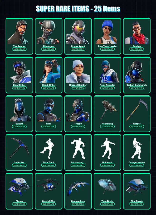 [PC/XBOX/PSN] | The Reaper | Omega | Drift | Elite Agent | Rogue Agent | 200 skin | 212 pickaxe | 168 emote | 193 glider | Lv3367 — Fortnite account