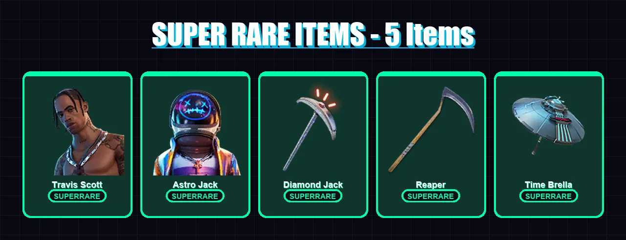 [PS4/PS5/XBOX/PC] | Travis Scott | Astro Jack | Frozen Love Ranger | Ark | Omegarok | 104 skin | 111 pickaxe | 78 emote | 83 glider | Lv1382